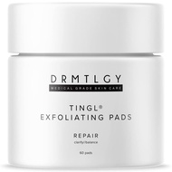 DRMTLGY Tingl Exfoliating Face & Body Pads – Glycolic, Lactic & Salicylic Acid for Acne, Pores, Blac