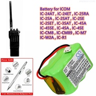 Two-Way Radio Battery 600mAh BP-82,BP-83 for Icom IC-24AT,IC-24ET,IC-25RA,IC-2SA,IC-2SE,IC-3SAT,IC-4