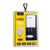 QNET Fast Charger 2.4A C-001 Perfect Mini Charging For Typc-C / IPH / Android Phone