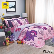 Satin Plus ใหม่นุ่มมาก ผ้าปูที่นอน5ฟุต ผ้าปูที่นอน 6ฟุต 5 ชิ้น (ไม่รวมผ้านวม) ลายการ์ตูน New Collec