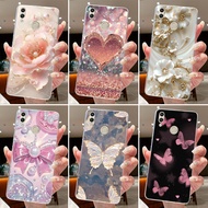 Phone Case For Honor 8C / Play 8C / Honor 8X Butterfly Bow Protective Casing Play8C Honor8c Transpar