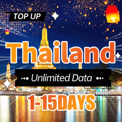 Thailand Prepaid Sim Card Unlimited Data 4G High Speed Bangkok Travel sim card support eSlM