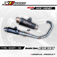 Knalpot Racing MX king Original X1 Speed leher type Road race Limited