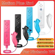 NEW 2 in 1 For Nintendo Wii Controller Set Optional Motion Plus Joystick Wireless Remote Gamepad wit