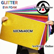 Eva Glitter EVA Foam Sheet | 60x40cm | Kad Busa EVA Berkilau