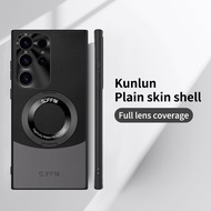 Ultra-thin and Shock-proof Leather For Magsafe Wireless Charging Case For Samsung Galaxy S23 S22 S24