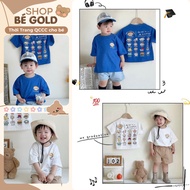 Combo of 2 round t-shirts made of cool, sweat-absorbent cotton for boys Shop Be Gold G031
