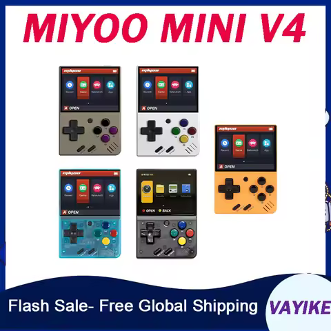 Original MIYOO Mini V4 - 2.8" Portable Retro Handheld Game Console for GBA SP Style Game Console wit