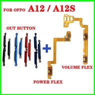 ON Off Power button flex for oppo A12 / A12S Volume Side Key Out button flex Cable