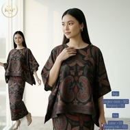 Batik Dobby Cotton Blouse Batwing Women's Setalan/ Dobby Material / SPECIAL EDITION MADURA BATIK