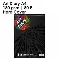 Ukami A4 Hard Cover Art Diary/Sketch Book 180gsm x 80P