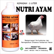 NUTRI AYAM 1 liter Suplemen Hewan Ternak Ayam Boiler Ayam Kampung Ayam Pejantan Ayam Kalkun Ayam Kate Ayam Pelung Mempercepat Pertumbuhan dan Meningkatkan Efisiensi Pakan