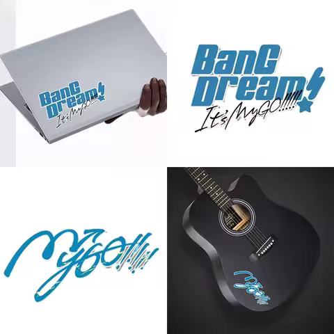 BanG Dream! It's MyGO Logo Cartoon Stickers Anime Peripherals Computer Laptop Guitar Decoration Cute