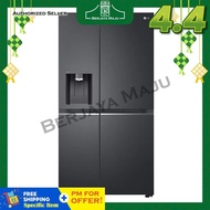 LG Nett 635L Side By Side Inverter Refrigerator GC-L257CQEL (Matt Black)