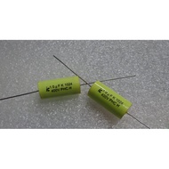 Ic PHC Axial Through Heart Imported Copper Feet Horizontal Film Capacitor 1uf 1u0 105 400V
