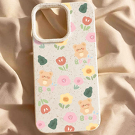 เหมาะสำหร สาวน่ารัก CASE for IPHONE 11 14 PRO เป็นมิตรกับสิ่งแวดล้อม ป้องกันการตก สําหรับ FOR iPhone 12 13 PRO MAX X XS XR XSMAX 7G 8G SE2 SE3 7 8 Plus 12 13 MINI รูปแบบการ์ตูนน่ารักหมีน้อย ป้องกันฝุ่นและป้องกันเถ้า กรณีโทรศัพท์มือถือ วัสดุ TPU เปลือกนุ่ม