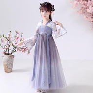 Children Ancient Costume Hanfu Dress Chinese Style Girls Starry Sky Skirt Girl Super Fairy Season