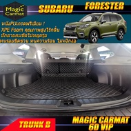 Subaru Forester 2019-รุ่นปัจจุบัน Trunk B (เฉพาะถาดท้ายรถแบบ B) ถาดท้ายรถ Subaru Forester พรม6D VIP Magic Carmat
