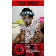 Face Shield / Penutup Muka / Face Mask / Face Protection For Baby (2Years - 6Years) - Corona Virus