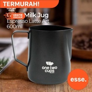 Esse Glass Milk Jug Espresso Latte Art Stainless Steel - A051