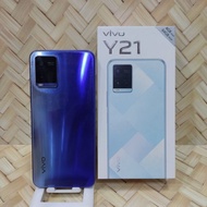 Vivo Y21 4/64Gb Handphone Second Seken Bekas Fullset Batangan Original