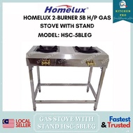 𝐊𝐈𝐓𝐂𝐇𝐄𝐍 𝐏𝐑𝐎 | HOMELUX HSC-5BLEG 2-Burner High Pressure Gas Stove With Stand / Commercial Burner Gas Stove