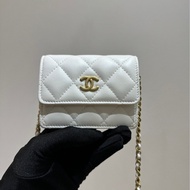 【99❤️全套帶票】Chanel 荷葉邊mini woc鏈條包單肩斜挎包