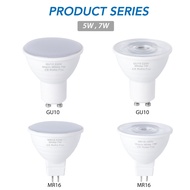 7W LED Spot Light Bulb 220V Downlight Recessed Lamp Bulbs Indoor Bedroom Study GU5.3 Eye Protection Energy Saving Spotlight Lamps