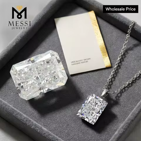 With IGI Certificat 0.9ct 1ct 1.5ct 2ct 2.5ct 3ct 4ct 5ct Radiant Cut Lab Grown Diamonds HPHT CVD La