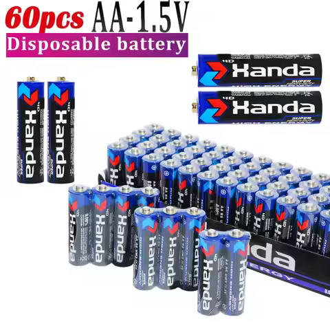AA 60 Cells Disposable Carbon Zinc Manganese Dry Battery 1.5V 90mAh Suitable for Remote Control LED 