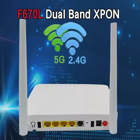 F670L Dual band XPON 4GE+2usb 5G WIFI 2.4G ONU Gpon Fiber modem FTTH EPON ONT English Firmware Termi
