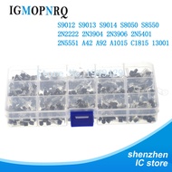 15Value TO-92 Transistor Assorted Kit 2N2222 S9012 S9013 S9014 S8050 S8550 2N3904 2N3906 2N5401 2N55