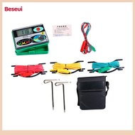 Phenovo เครื่องวัดความต้านทานดินมิเตอร์มัลติมิเตอร์ Dy4100อเนกประสงค์พร้อมเครื่องทดสอบแรงดันไฟฟ้าไฟฟ