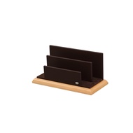 Beman Series-Letter Holder/PVC Leather Light Color Beech Wood Base/Gift/Office Supplies