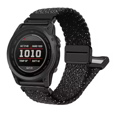 22 26mm Quick Fit Stretchy Watch Strap With Magnetic Buckle for Garmin Fenix 7 7XPro Fenix 6 Fenix 5