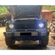 7" Round LED Headlight Lamp DRL Beam Mitsubishi Pajero L049 Land Cruiser BJ40 BJ70 Suzuki Jimny SJ41