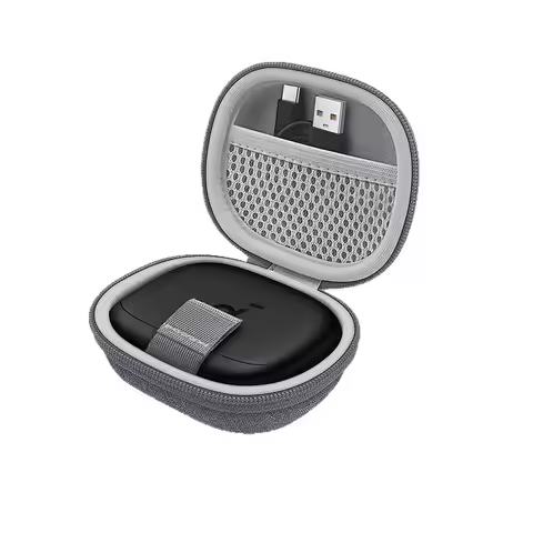 Hard EVA Case for Soundcore Aerofit Pro Shockproof Anti Crush Water Resistant with Carabiner Portabl