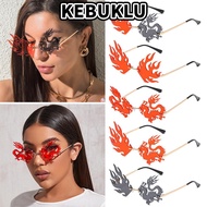 KEBUKLU Sunglasses for Women Eyewear Fashion Men and Women Shades Tinted Frameless Eyewear