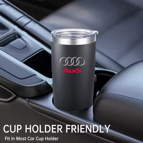Water Bottle Thermal Coffee Car Cup for Camping Hiking Picnic 20oz For Audi A4 B5 B6 B7 8P 8V 8L A5 