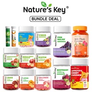 [Bundle Deal] Nature's Key Gummy Supplement Beetroot Collagen ACV Biotin Lutein Ashwagandha Efferves