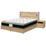 [特價]IHouse-品田 房間4件組(床頭箱+6分底+床墊+床頭櫃) 雙人5尺梧桐
