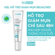 KemGel giảm mụn nhanh 24h BEUACNES chiết xuất rau má hỗ trợ mờ thâm mụn sáng da dung tích 20g
