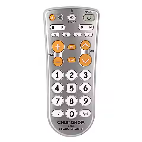 1pcs Combinational Universal Learning Remote Control Controller Chunghop L108E For TV/SAT/DVD/CBL/DV
