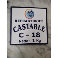 Portable Refractory C-18 1Kg | Fire Resistant Cement 1800 Temperature°C C C C | Furnace, Furnace, Bo