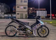 COVERSET LC V1 HITAM PUTIH EXCITER PURPLE ROBOT CUSTOM