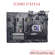 For Asrock Z390 Pro4 Motherboard Z390 64GB LGA 1151 DDR4 ATX Mainboard Tested OK Fully Work