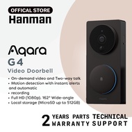AQARA VIDEO DOORBELL G4(2-WAY TALK/DOORBELL/FULL HD/WIDE ANGLE/MICRO SD UPTO 512GB/FACIAL RECOGNITIO