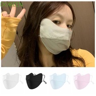 DOREEN Face Cover, Face Mask UV Protection Ice Silk Mask, Thin Polyester Solid Color Face Scarves Face Gini Mask Fishing