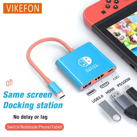 3 In 1 USB C to HDMI-Compatible Cable Adapter Type-C Hub Thunderbolt 3 to HDMI-Compatible 4K 100W PD