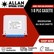 Allan All Blue Casette Splitter 1:8 SC UPC Optical Fiber Splitter Cassette Box Plug-in Type Optical Splitter
